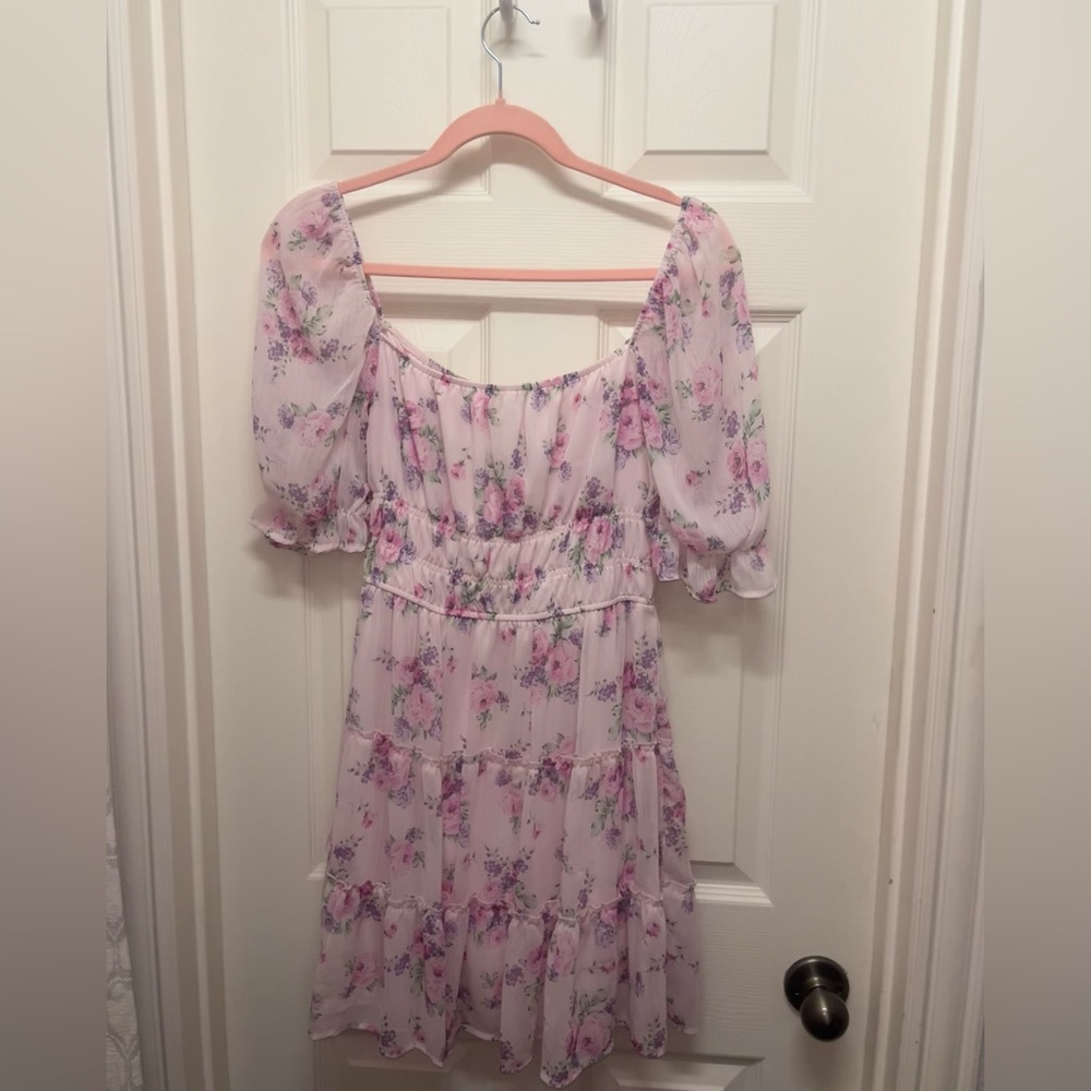 Floral Puff Sleeve Dress